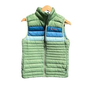 Cotopaxi Green Blue Fuego Women's Activewear Down Puffer Vest Size XS